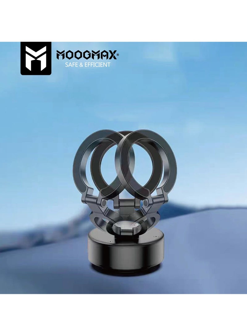 MOOG MAX MagSafe Magnetic Car Phone Holder works with Suction, 360 degree rotatable head magnet, Magnet Mount Anywhere, Magnetic Holder works with Charging Up to a week. Black - Image 3