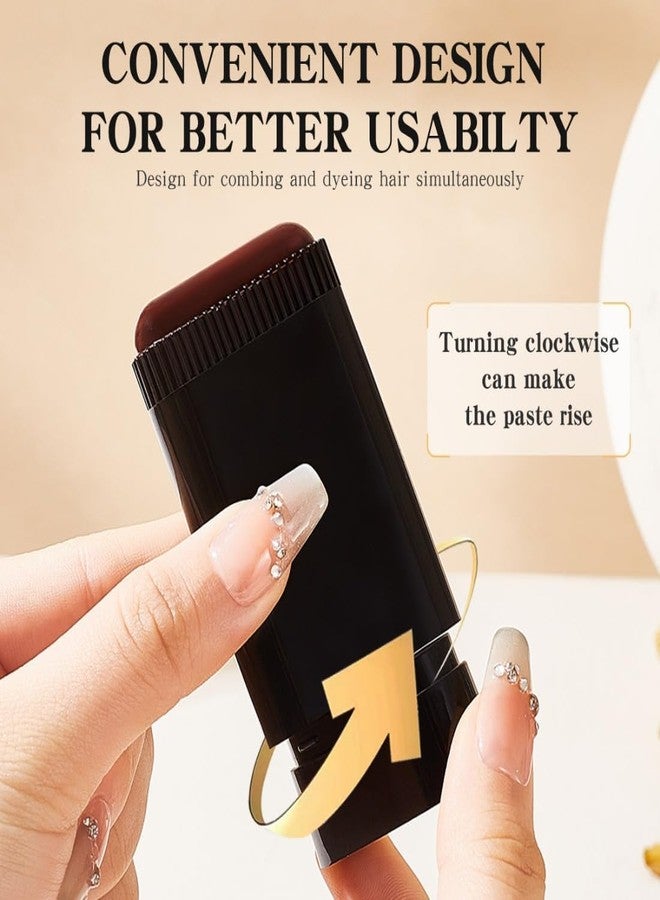 SARJAK Hair Color Stick, Upgraded Waterproof and Sweat-Proof Hair Dye Stick, Portable Hair Color Touch-Up stick with Comb, Quick and Easy Coverage (Black) - Image 5