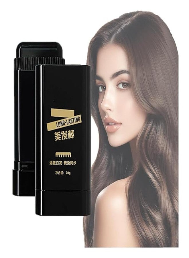 SARJAK Hair Color Stick, Upgraded Waterproof and Sweat-Proof Hair Dye Stick, Portable Hair Color Touch-Up stick with Comb, Quick and Easy Coverage (Black) - Image 1