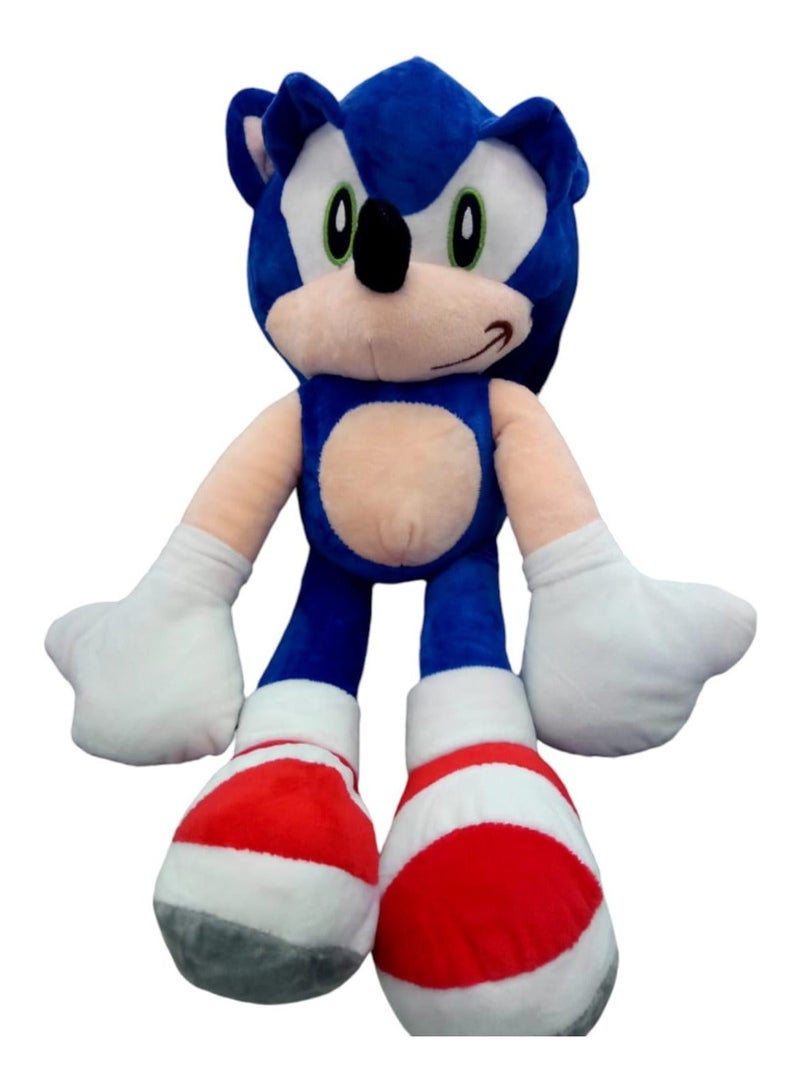 SONIC 22 Inch Jumbo Sonic Plush Toy for Kids – Soft Blue Hedgehog Stuffed Animal Figure | Classic Video Game Character Huggable Doll | Bedroom Decor, Birthday, Eid & Ramadan Gift for Boys & Girls - Image 5