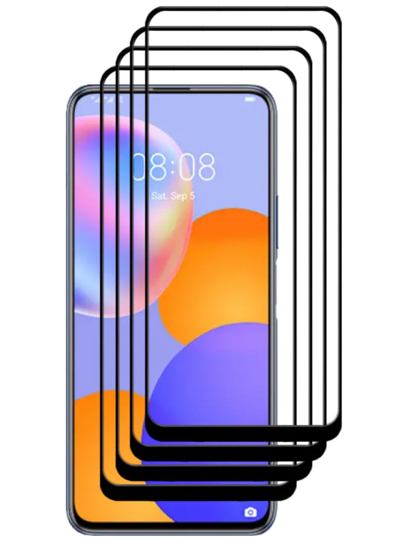 ACLIX 4 Pieces Antistatic ESD Dustproof Premium Quality High Definition Tempered Glass Screen Protector Designed For Huawei Y9a - Image 1