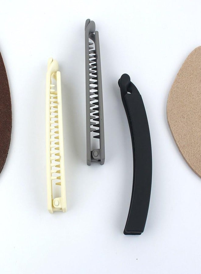 Dkriva® Small Banana Clips for Fine Hair - Ultimate Hold for Short or Thin Hair, Durable Design, Stylish Black Clips, Ideal for Women (3PCS) Small Size: 8.5 X 1.5 cm - Image 5