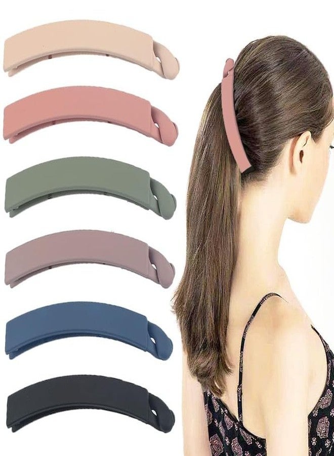 Dkriva® Small Banana Clips for Fine Hair - Ultimate Hold for Short or Thin Hair, Durable Design, Stylish Black Clips, Ideal for Women (3PCS) Small Size: 8.5 X 1.5 cm - Image 1