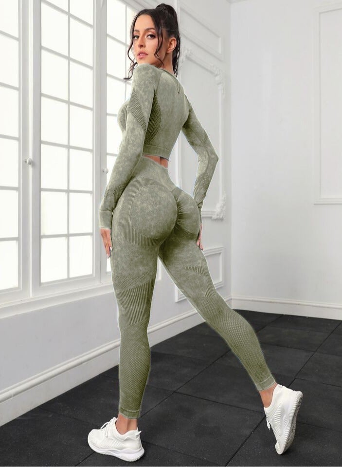 Women's Yoga & Workout Set - Stylish Activewear in Multi-Color Trendy and 3 Sizes, Premium Nylon Fabric for Comfort, Stretch and Perfect Fit for Yoga, Gym and Sports Activities - Image 2