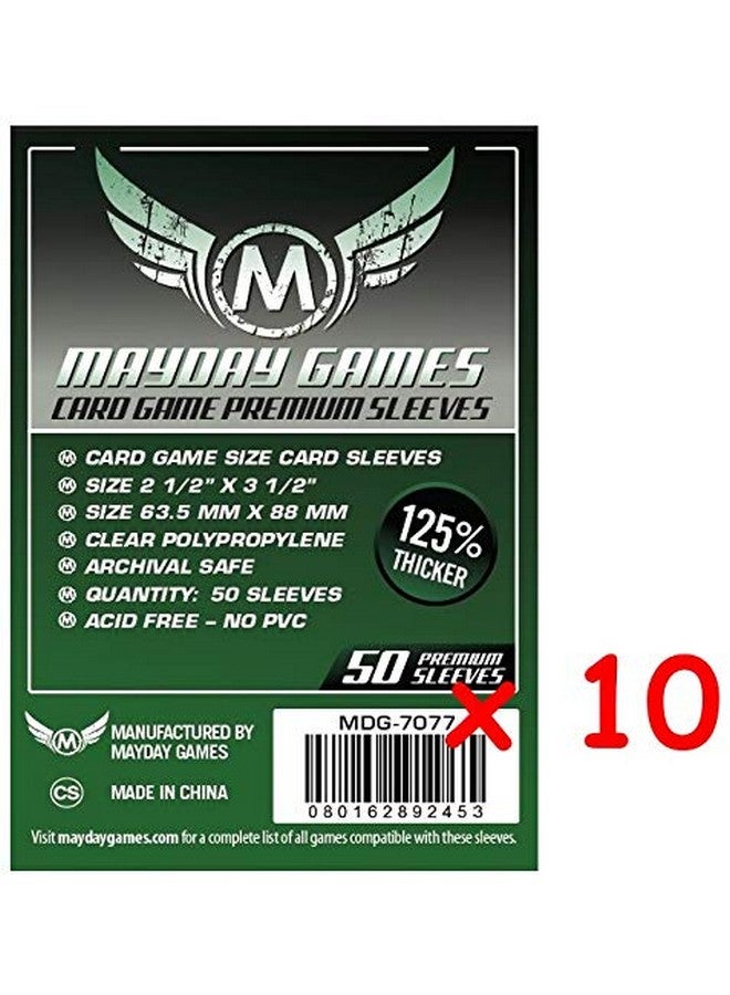 Mayday Games 7077 Clear Premium Card Sleeves 63.5X88 Mm (10X50 Pack, 500 Sleeves) - Image 3