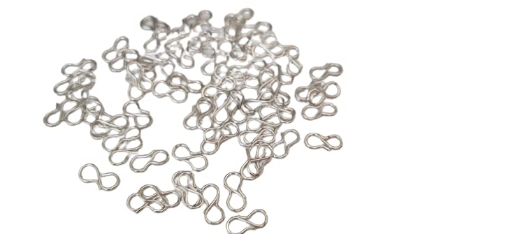 Teraiya's Teraiya's Golden and Silver S Hook (400 Pieces) for Necklace and Bracelete Making  - Image 2