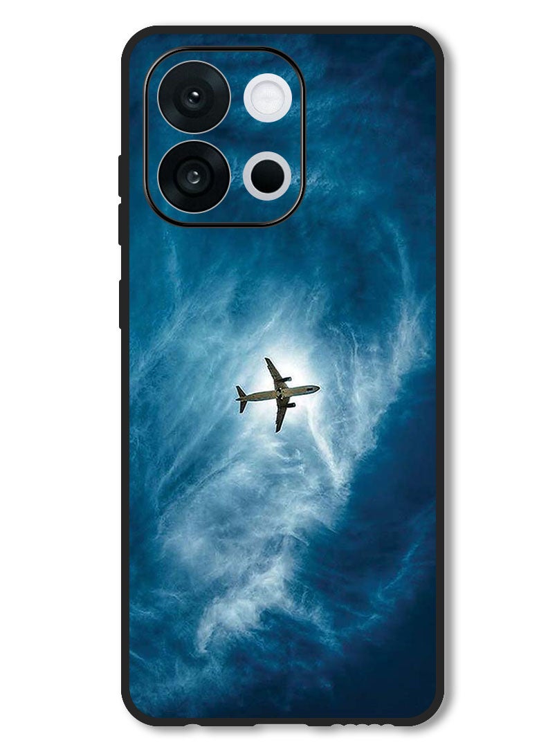 Theodor Case Compatible with OnePlus 13T 6.32 Inch Protection Shockproof Bumper Cover Plane In The Sky - Image 1