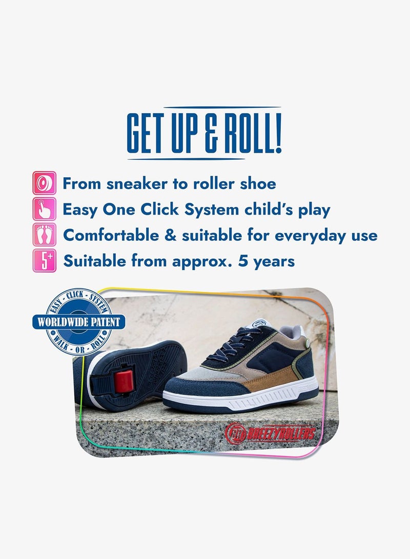 BREEZYROLLERS BREEZY ROLLERS shoes with wheels for children, Roller skates sneakers kids, From children's street shoes to roller skates in a few seconds, Patented click system, Trainers with wheels for girls & boys - Image 2