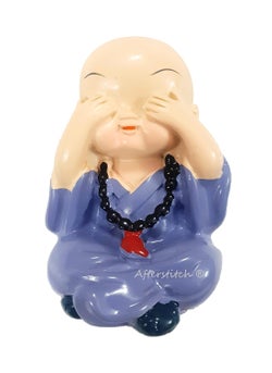 Decoration Homey Decoration Homey Earthenware Colorful 4 Musician Monks Buddha Figurines Showpiece Set Multicolour 277 x 244 Inches  - Image 5