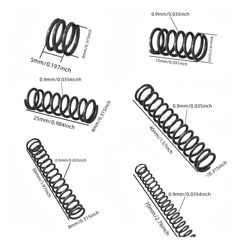 50pcs 0.9mm Spring Box Set Portable Pick Up For Industrial Equipment Protection Storage - Image 3