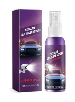 Invisible License Plate Protector Spray, High Visibility Night Use, Transparent Finish for Safe Driving, Easy Application, Anti-Glare for Clear Display