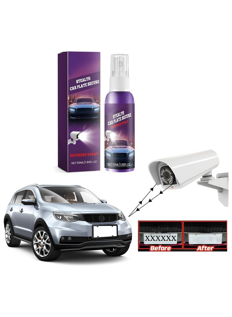 CMGTYYD - Invisible License Plate Protector Spray, High Visibility Night Use, Transparent Finish for Safe Driving, Easy Application, Anti-Glare for Clear Display - Image 1