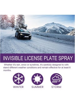 CMGTYYD Invisible License Plate Protector Spray, High Visibility Night Use, Transparent Finish for Safe Driving, Easy Application, Anti-Glare for Clear Display  - Image 4