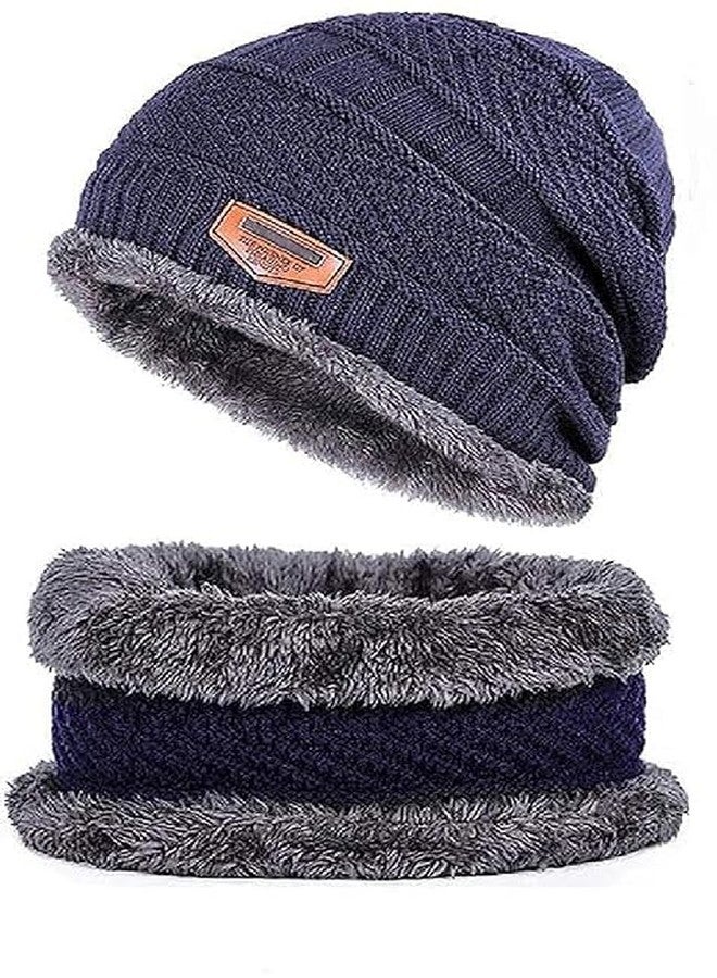 VIMZEE PREMIUM Winter Knit Neck Scarf and Warm Beanie Cap Hat Combo for Men and Women Winter Cold Weather Combo Set for Travelling, Surfing & Snow - Image 2