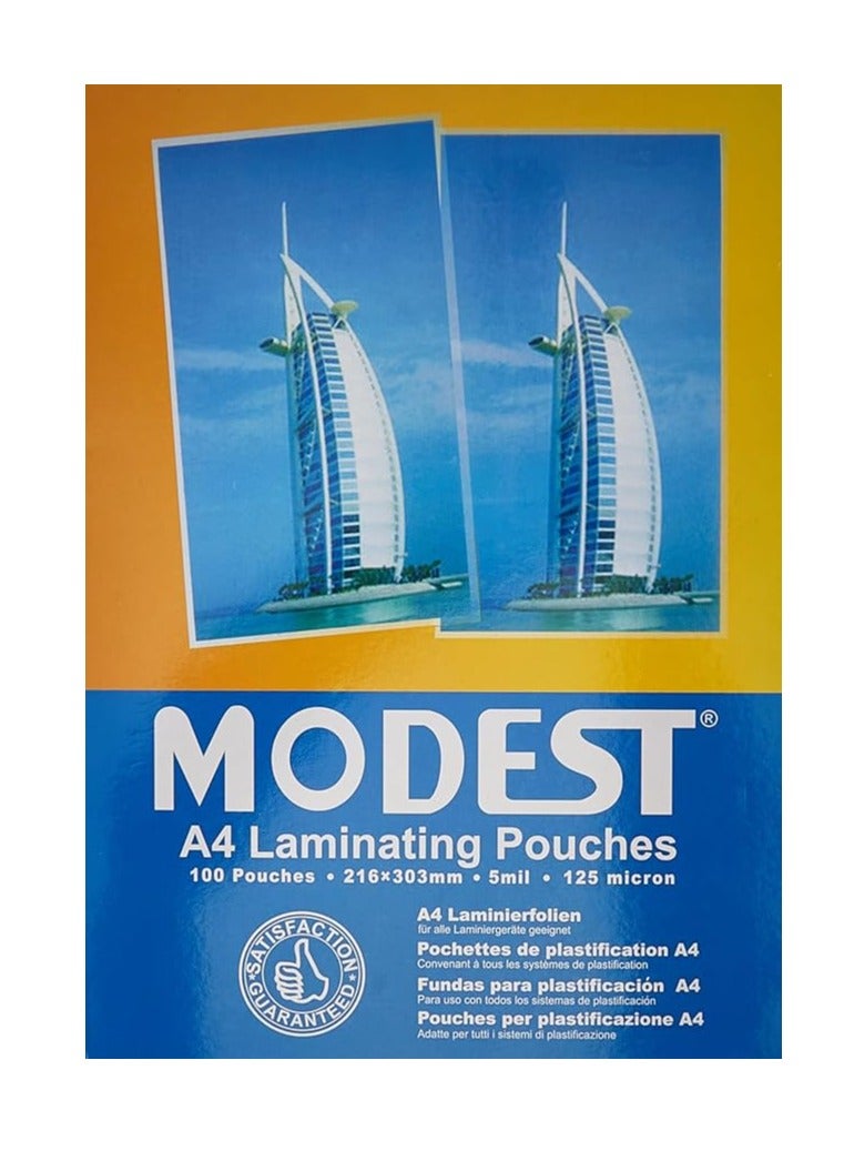 موديست أكياس تغليف مقاس A4 متعددة الألوان - Image 1