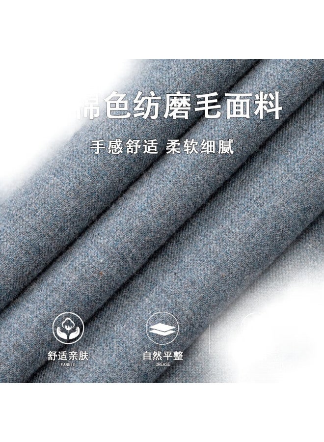 FIRS Cotton Brushed Long Sleeve Shirt For Men, New Casual Business Style, All Cotton, Gray-Green, Size 43 - Image 2