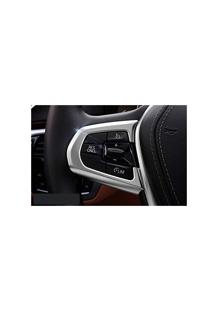 Wivplex ABS Matte Steering Wheel Button Cover Trim for BMW 5 Series G30 - Image 3