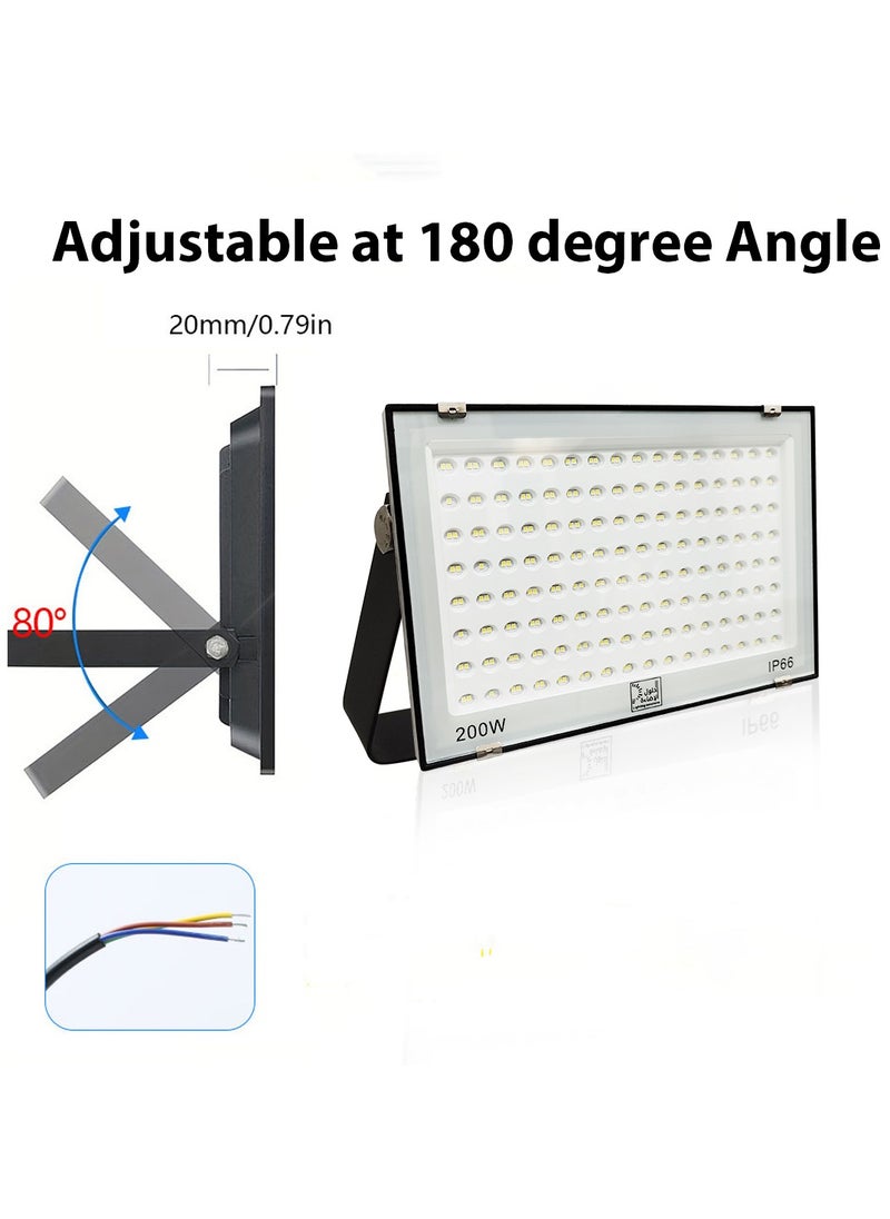 Lighting solutions Lighting Solutions Led Outdoor Waterproof Flood Lights Community Garden Lights Billboard Floodlights Construction Lamp 200W 6500K  - Image 2