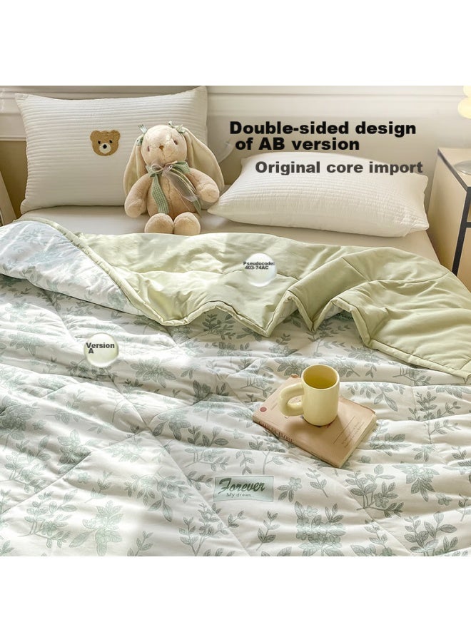 Class A Air Conditioning Quilt 200*230Cm, Washable 100% Cotton Summer Cool Quilt - Image 2