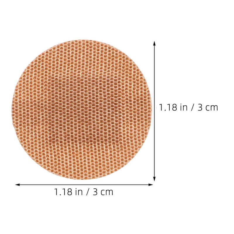 Large 30mm Round Elastic Fabric Adhesive Bandages 100pcs Breathable Flexible Wound Care Patches - Image 3
