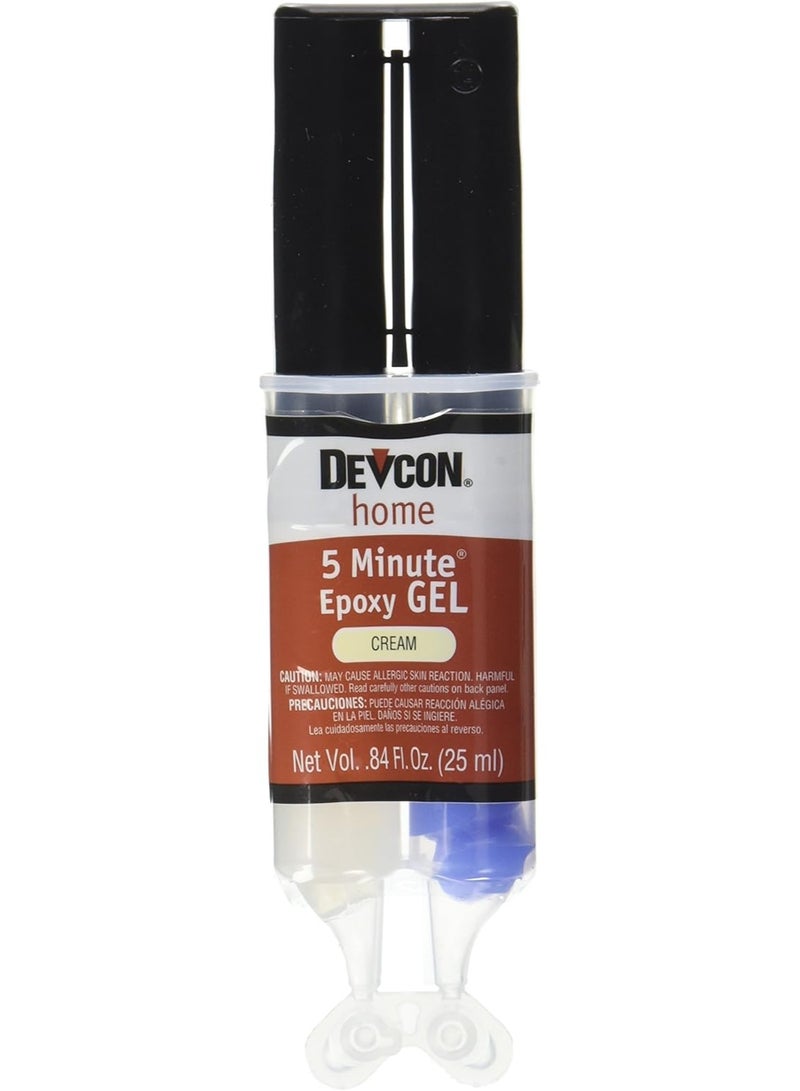 Devcon 21045 5 minute gel epoxy cream colored 25 milliliter - Image 1