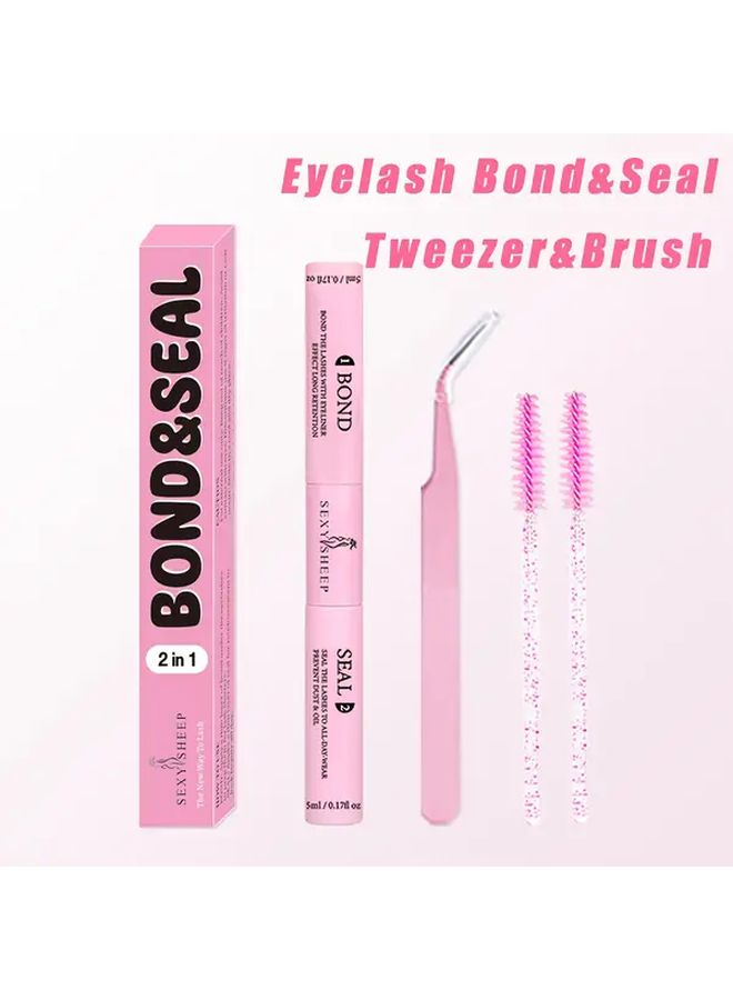 Waterproof Eyelash Glue 5pcs Kit Strong Hold Quick Dry Sensitive Safe - Image 2