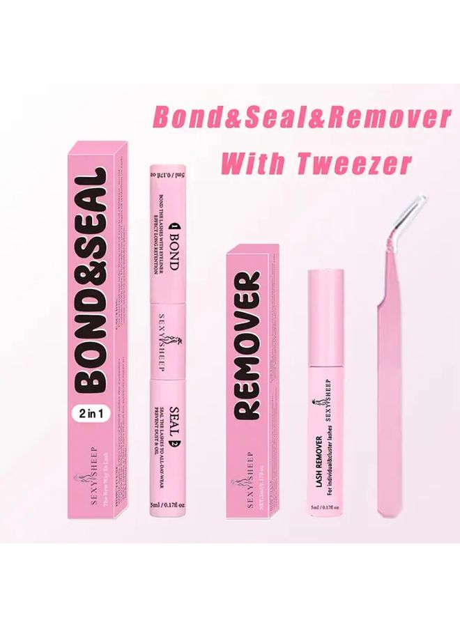 Waterproof Eyelash Glue 5pcs Kit Strong Hold Quick Dry Sensitive Safe - Image 3