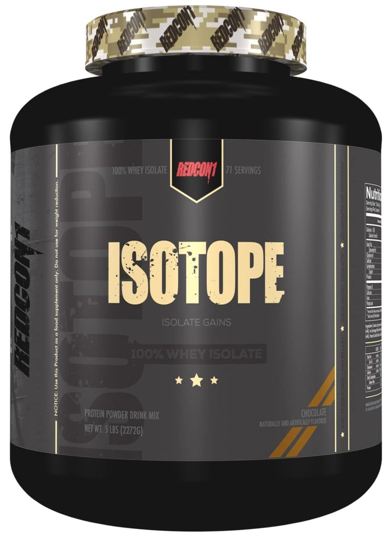 REDCON1 - Isotope 100% Whey Isolate Protein Chocolate 5 Lb - Image 1