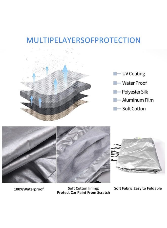 Daeiclru Compatible with Chevrolet Corvette C8 2020-2023 Car Cover Waterproof All Weather for Automobiles, Outdoor Full Cover Rain Sun UV Protection, Exterior Durable Protection Cover - Image 2
