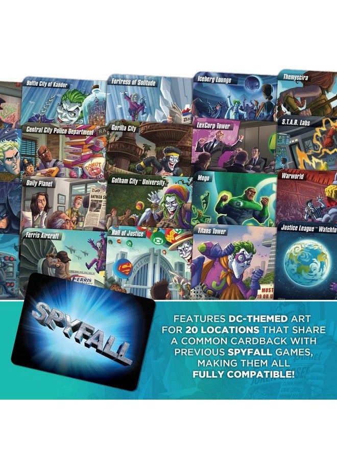 CRYPTOZOIC ENTERTAINMENT - Dc Spyfall The Perfect Party Game Find The Joker Before Time Runs Out For 3 To 8 Players Board Games For Teens And Adults Featuring Batman Superman Wonder Woman And More Ages 13+ - Image 1