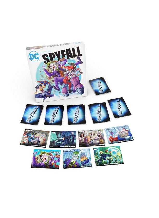CRYPTOZOIC ENTERTAINMENT - Dc Spyfall The Perfect Party Game Find The Joker Before Time Runs Out For 3 To 8 Players Board Games For Teens And Adults Featuring Batman Superman Wonder Woman And More Ages 13+ - Image 1