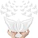 Arrowbash 12 Pcs White Doves Balloons 197 Inch Small Memorial Peace Dove Balloons Foil Pigeon Bird for Funeral Wedding Birthday Engagement Veterans Party Decoration Supplies - Image 2