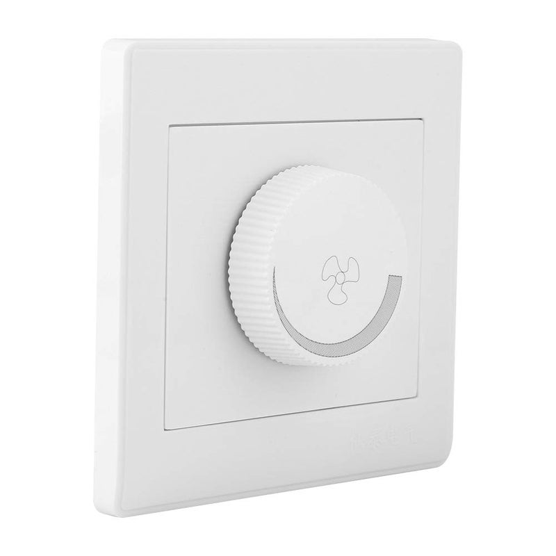 White Wall Panel Knob Switch for Ceiling Fan Light Speed Control - Image 1