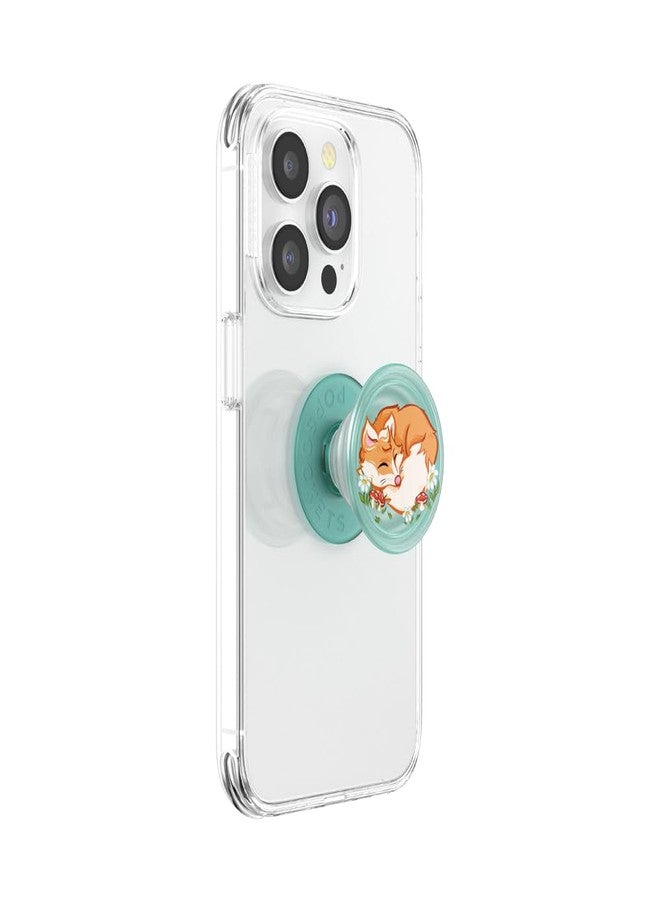 POPSOCKETS قبضة هاتف بوب سوكيتس مع قاعدة قابلة للتوسيع، قبضة لاصقة - فوكس نائم من بلانتكور - Image 2