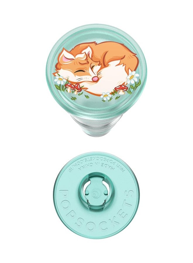 POPSOCKETS قبضة هاتف بوب سوكيتس مع قاعدة قابلة للتوسيع، قبضة لاصقة - فوكس نائم من بلانتكور - Image 4