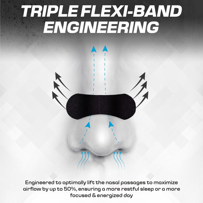 BLAZE Nasal Strips for Snoring & Sleeping (60 PK) - Nose Strips for Breathing - Deviated Septum Tape & Sinus Congestion Relief for Adults - Improve Sleep Quality, Energy and Productivity, Lessen Snoring - Image 3