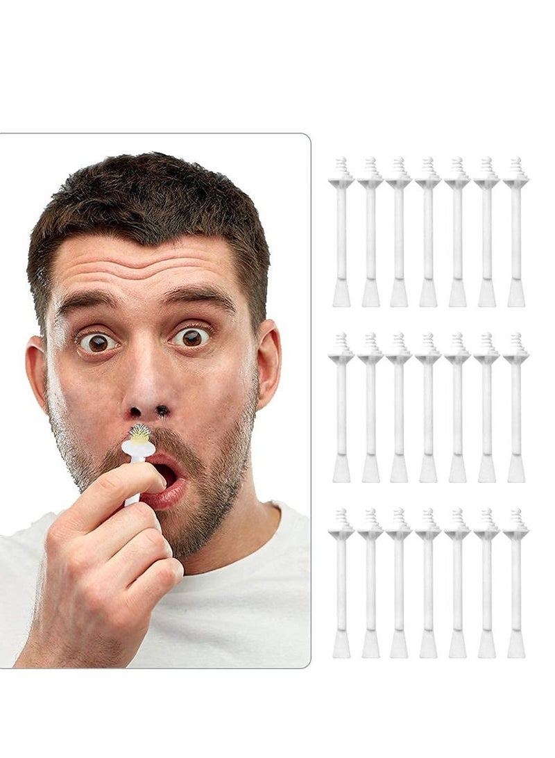 KASTWAVE Nose Hair Removal Sticks, 100 Pcs Nose Wax Applicator Sticks for Nostril Nasal Cleaning Ear Eyebrow for Men Women Plastic Nose Wax Applicators Nose Hair Removal - Image 1