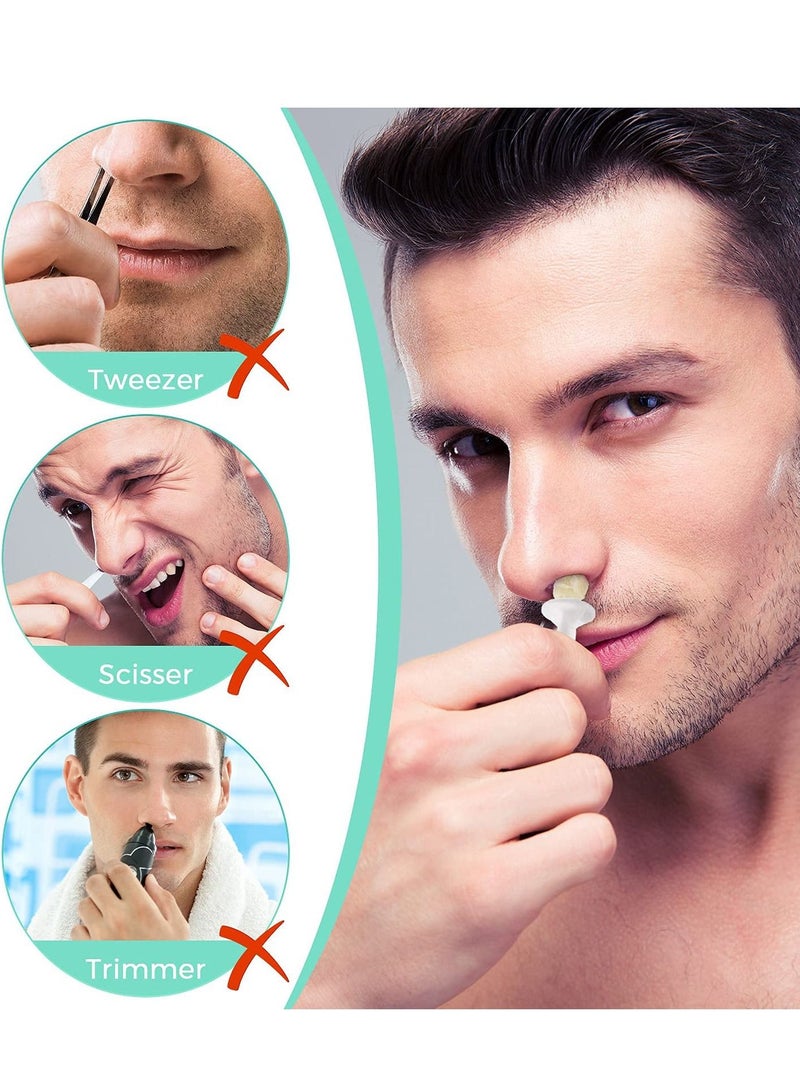 KASTWAVE Nose Hair Removal Sticks, 100 Pcs Nose Wax Applicator Sticks for Nostril Nasal Cleaning Ear Eyebrow for Men Women Plastic Nose Wax Applicators Nose Hair Removal - Image 2