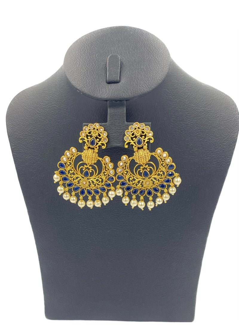 GOHONA Bollywood Style Indian Traditional Jhumka Earring for Women - Image 2