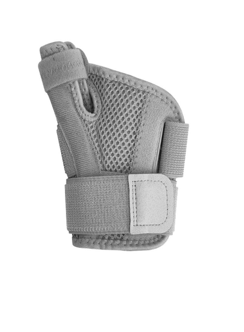 AOLIKES Wrist Support Band, Wristband Thumb Stabilizer, Flexible Splint Wrist Thumb Support Brace, Comfortable Wrist Sleeve For Pain Roelf Typing Cycling Exercise, (Pack Of 2pcs, Type A Basic Grey) - Image 1