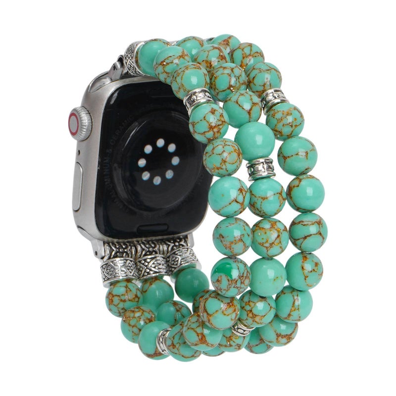 AD Green Smartwatch Band Compatible with Apple Watch with Adjustable Fit Replacement Strap for Daily Wear - Image 2