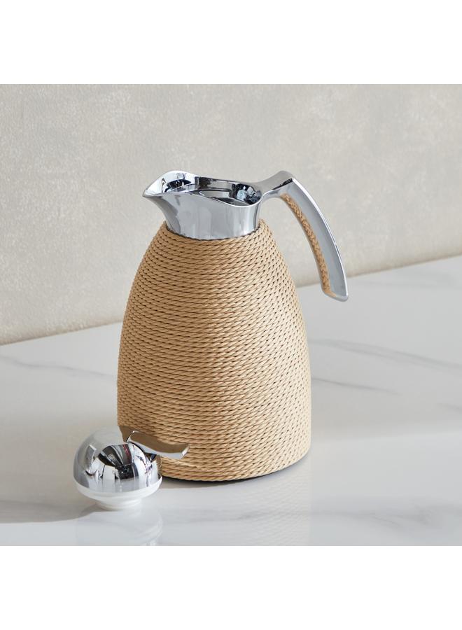 Home Box Ridge Jute Stainless Steel Vacuum Flask - 1 L  - Image 2