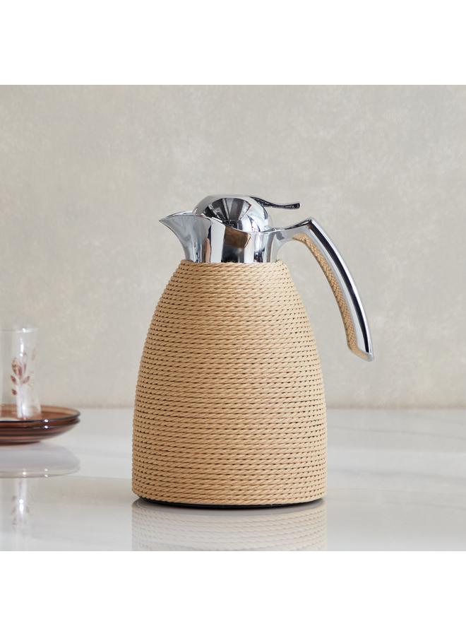 Home Box Ridge Jute Stainless Steel Vacuum Flask - 1 L  - Image 1