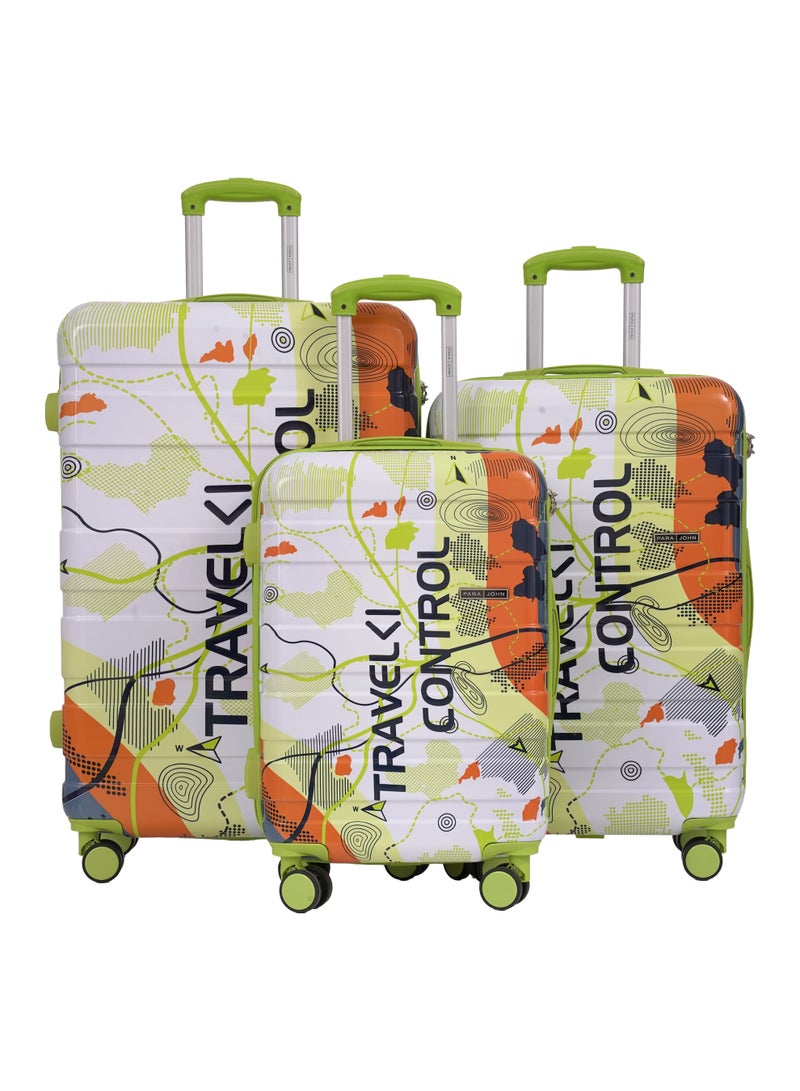 بارا جون مجموعة حقائب سفر باراجون روفيون 3 قطع من ABS + PC بهيكل صلب مع عجلات دوّارة 8 (صغير/متوسط/كبير) - Image 1