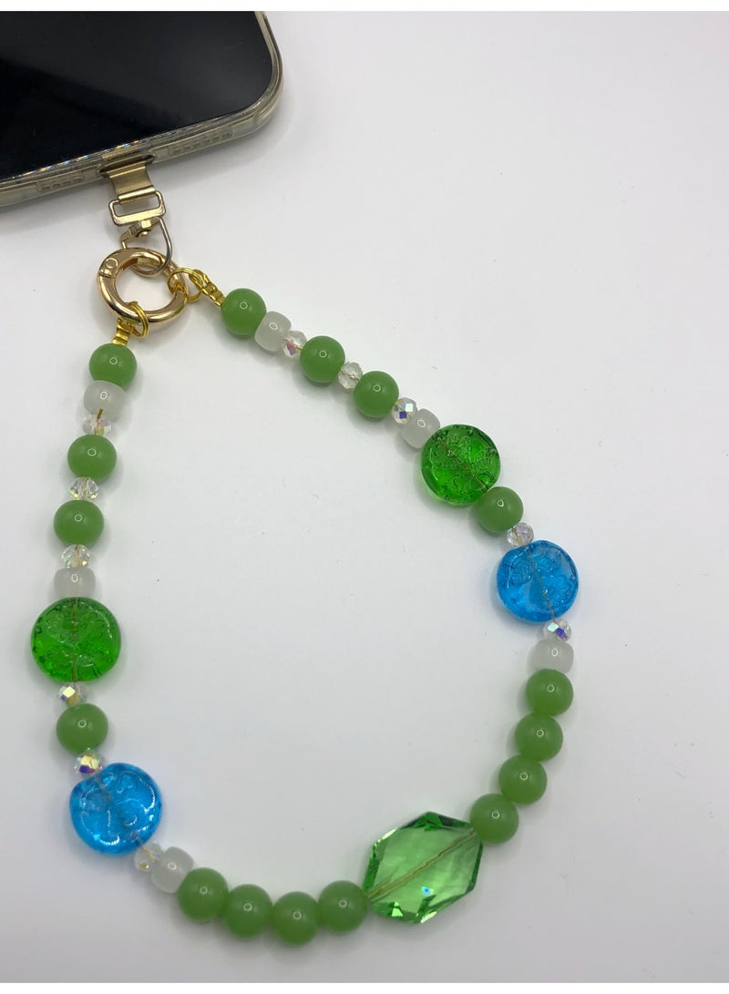 Handmade Premium Crystal Phone Strap-Lily - Image 2