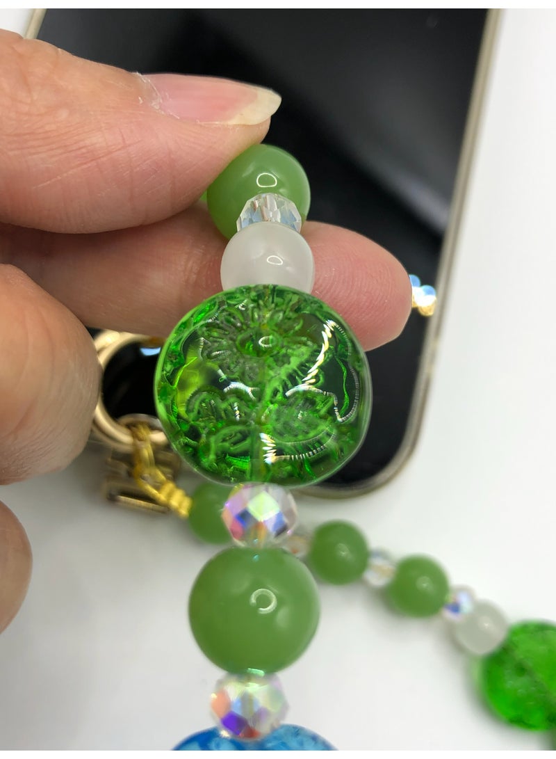 Handmade Premium Crystal Phone Strap-Lily - Image 4