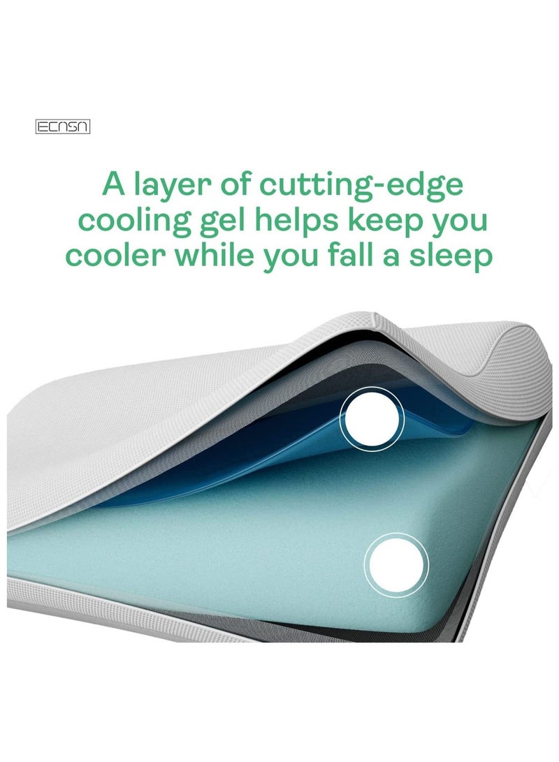 وسادة عنق من فوم الذاكرة، وسادة فوم الذاكرة المنحنية للجانبين والظهر - وسائد نوم للبالغين - Image 3