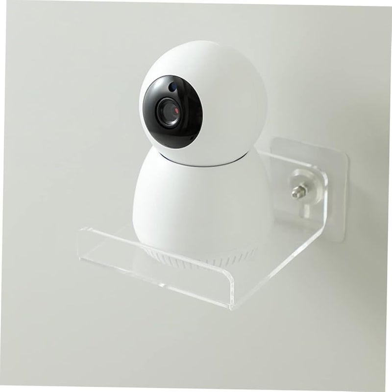 Tehaux 2 Pack No Drill Wall Mount Router Bracket Support Floating Shelf for Lights Display - Image 4