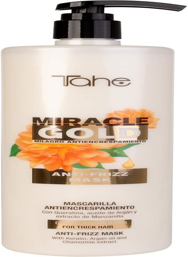 Tahe Miracle Gold Kit For Frizz Control - Shampoo 1000ml + Mask 1000ml + Styling Cream 100ml - Image 4