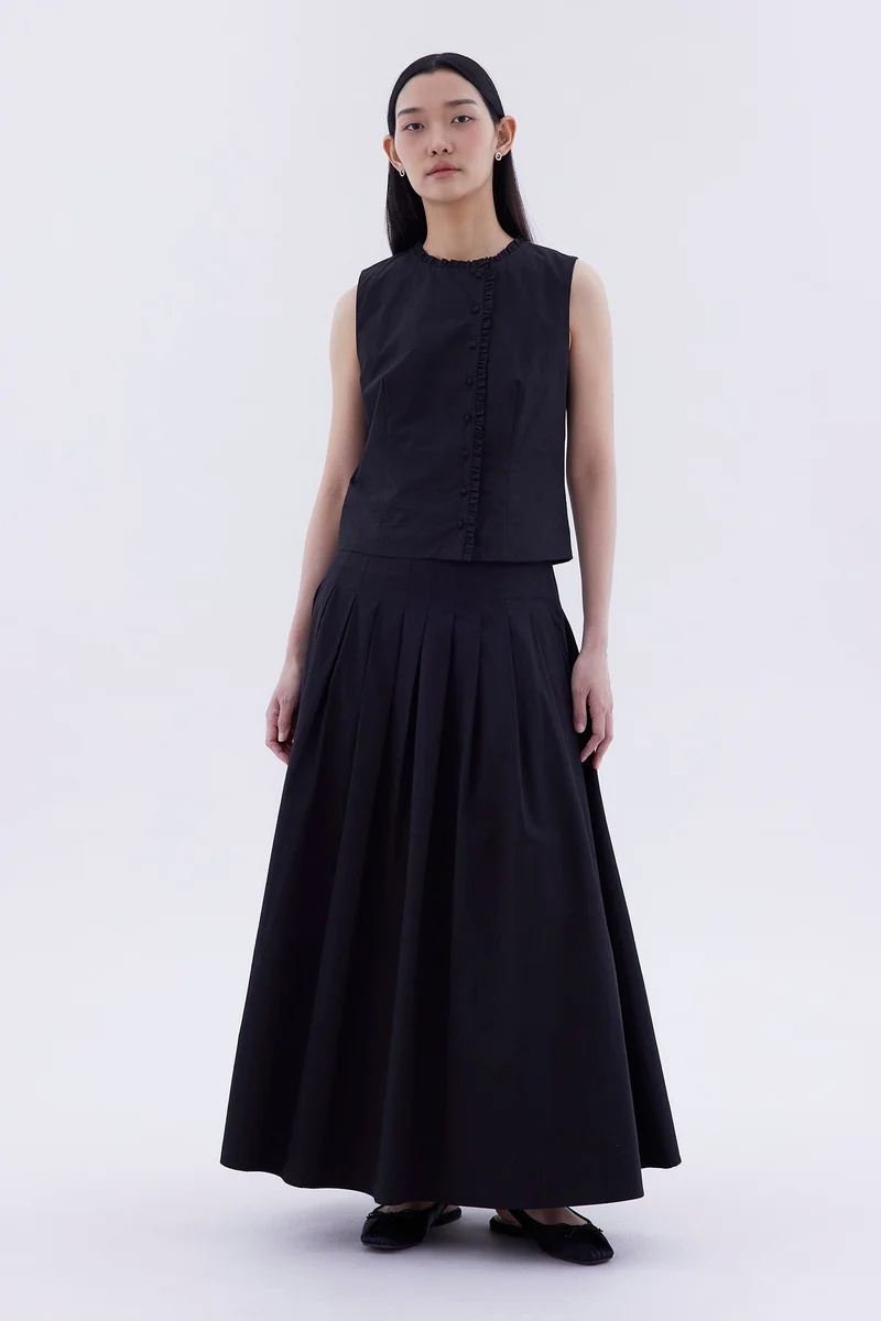 ذا اديتورز ماركت Tiselle Ruffle-Trim Top
